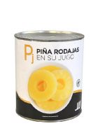 PIÑA RODAJAS EN SU JUGO LATA 850 gr. J.J.J.