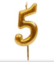 VELA CUMPLEAÑOS COMIC ORO Nº9 DEKORA (12) REF. 345429