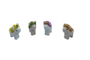 UNICORNIOS CRIN COLORES Y CUERNO DORADO REF. S320 (100)